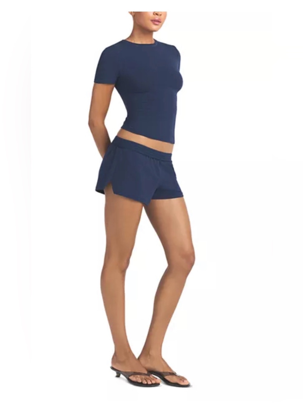 COTTON JERSEY SHORT STYLE:SH SHO-7787W COLOR: NAVY SIZE:S
